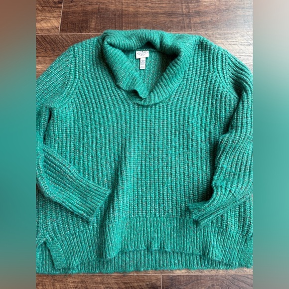 St. John's Bay Sweaters - St. John's Bay Teal Cowl Neck Sweater